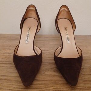 Manolo Blahnik Brown Women's Shoes